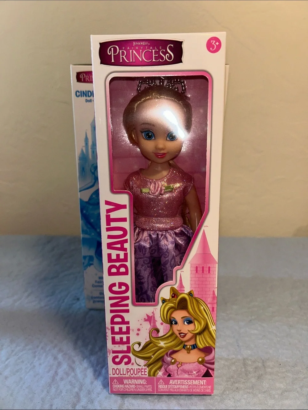 Set of 4 Fairytale Princesses Belle Rapunzel Cinderella Sleeping Beauty Dolls